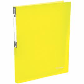 Папка с 20 вкладышами Berlingo "Neon", 14мм, 700мкм, неоновая желтая