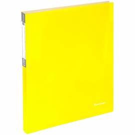Папка с 40 вкладышами Berlingo "Neon", 21мм, 700мкм, неоновая желтая