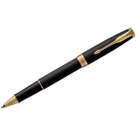 Ручка-роллер Parker "Sonnet Matte Black GT" черная, 0,8мм, подар. уп.