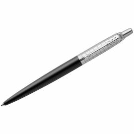 Ручка шариковая Parker "Jotter Premium Bond Street Black Grid CT" синяя, 1,0мм, кнопочн.,подар. уп