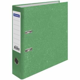 Папка-регистратор OfficeSpace, 70мм, мрамор, зеленая