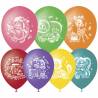Воздушные шары, 50шт., M10/25см, Поиск "С Днем Варенья", пастель+декор