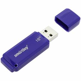 Память Smart Buy "Dock" 16GB, USB 2.0 Flash Drive, синий
