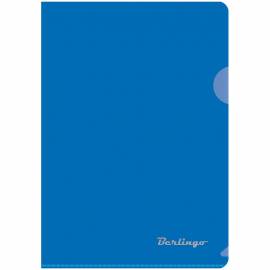 Папка-уголок Berlingo, А5, 180мкм, синяя